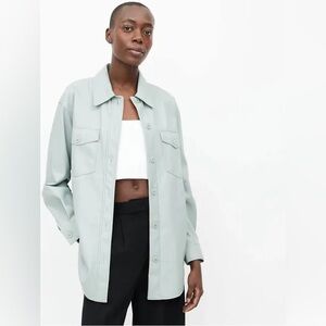 WILFRED teal the Ganna shirt jacket